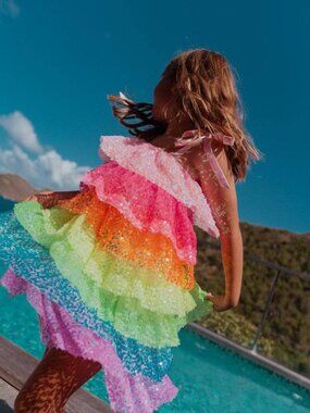 Neon Sequin Dress